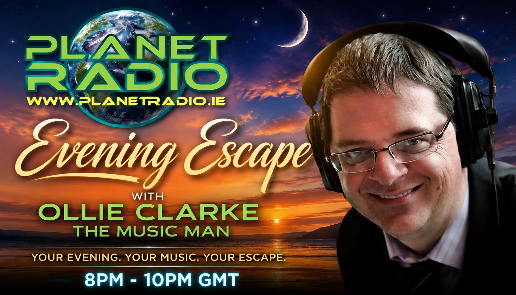 Ollie Clarke – The Music Man for Evening Escape.